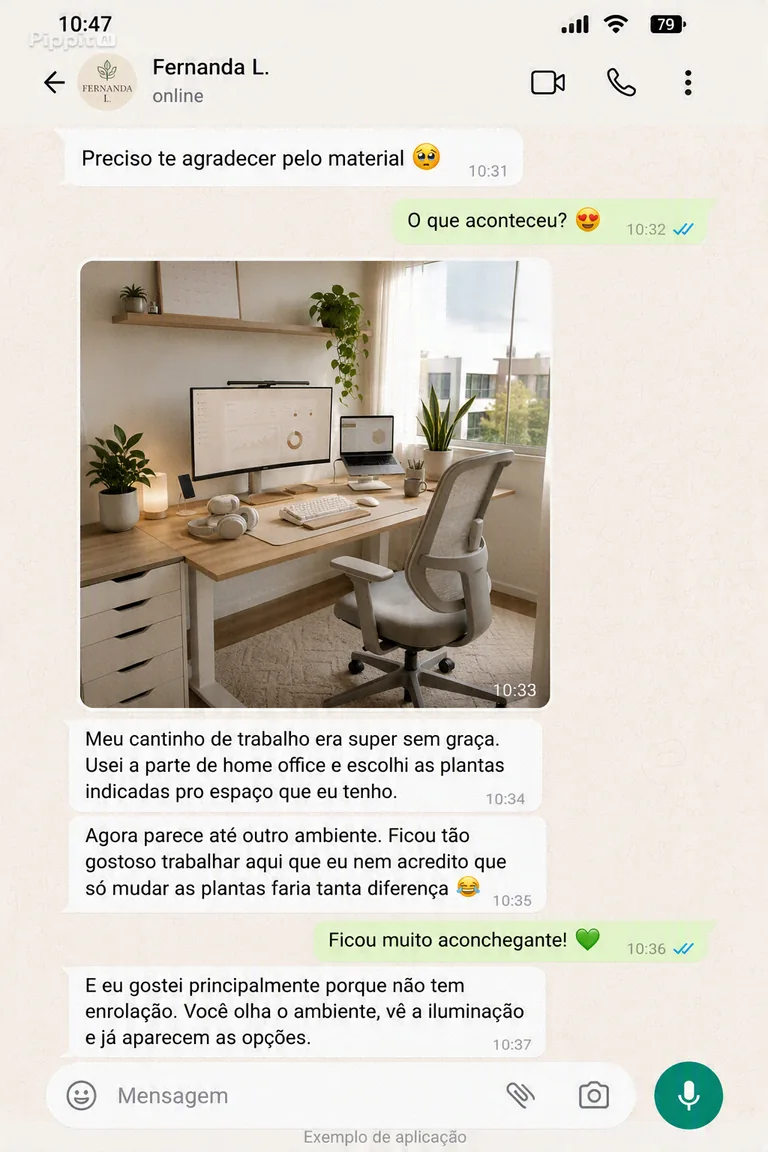 Depoimento de Fernanda L. sobre o home office
